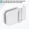 Glass Shower Door Hinges Replacement Fits 1/4 Inch Glass Shower