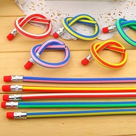 AHG Soft Flexible Bendy Pencils Magic Bend Kids Children School Fun Equipment (15)