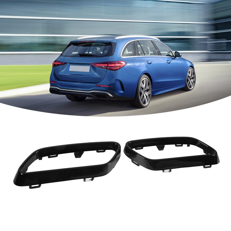 Exhaust Tip Cover Trims Bezel Replacement for Benz C‑Class W206