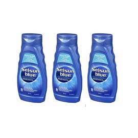 Selsun Blue Normal Oily Hair Anti-Dandruff Shampoo 300ml x3 bottles Canadian New