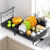 Urackify Dish Drying Rack, Expandable Large Capacity Dish Rack with