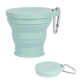 ZPLASK Collapsible Cup, Foldable Cup, Folding Cup, Collapsible Cups Portable Collapsible Travel Mugs with Plastic Sealing Lid for Outdoor Traveling Hiking Camping Picnic