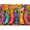 Puzzles 1000 Pieces for Adults jigsaw puzzles for adults-Flower Boots-1000