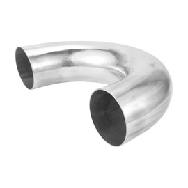 TUCKBOLD 89mm/3.5"OD 180 Degree U Bend 6061 Aluminum Alloy Tube Intercooler Air Intake Connection Hose Double Flat Head 150mm 5.9" 1mm 0.04"