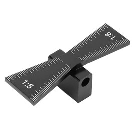 MAGT Dovetail Marker, Woodworking Dovetail Template Aluminium Alloy Dovetail Gauge Tool with Scale 1:5/1:8
