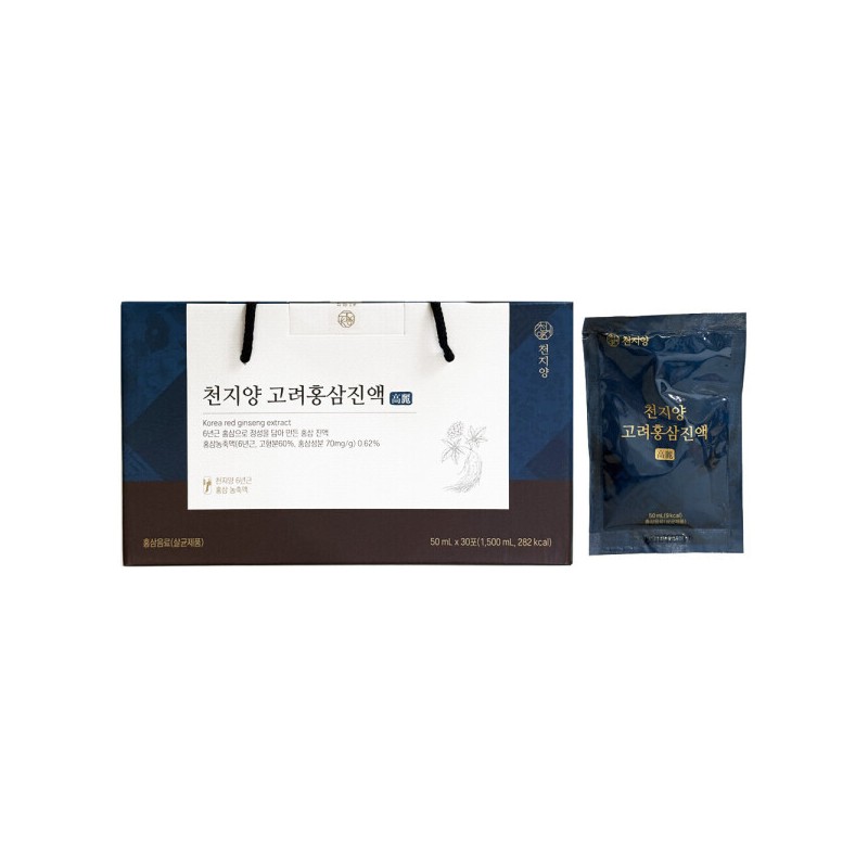 Cheonjiyang 천지양 6년근 고려홍삼진액 50ml x 30개입 1개 / 써클