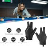 PATIKIL 3 Finger Pool Glove Left Hand, 2 Pcs Billiard