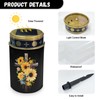 NETILGEN Cross-Sunflower Solar Lights Outdoor Garden Stake Lights Waterproof Cemetery
