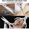 CGBE Kitchen Scissors, Stainless Steel Household Scissors, Heavy Duty, Dishwasher