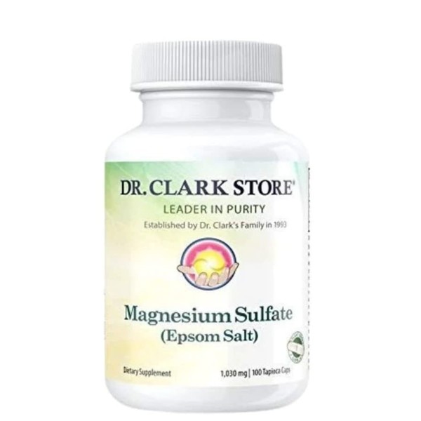 Magnesium SULFATE (Epsom Salt); Vegetarian, 1030 MG 100 Tapioca CAPS