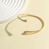 LKingel Minimalist Gold Arm Cuff Jewelry for Women Open Adjustable