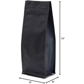 Awe Package 100 Count of 2 lbs(32 oz) Flat Bottom Stand Up Coffee Bag WITHOUT VALVE
