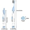 2Pcs Travel Toothbrushes Kit Fold Size Toothbrushes Toothpaste Container, Including