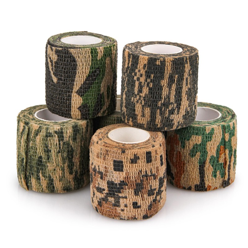 Volein 6 Roll Camo Wrap Tape, Camouflage Self-adhensive Form Tape,