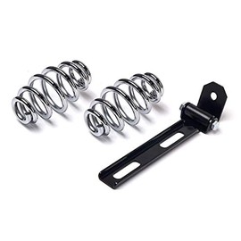Karun Solo Seat Spring Bracket Kit for Harley Sportster Bobber Chopper Custom Bikes (Silver 03)