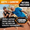 Acetyl L-Carnitine 1500mg, 120 -600Capsules - Non-GMO and Gluten Free