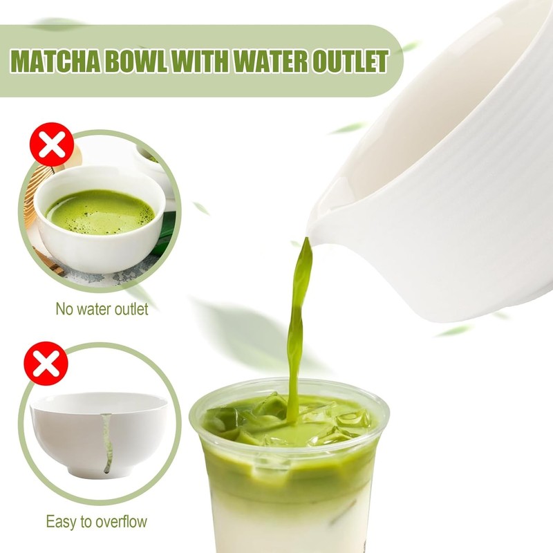 Jognee Ceramic Matcha Bowl, Traditional Matcha Tea Bowl, 560 ml