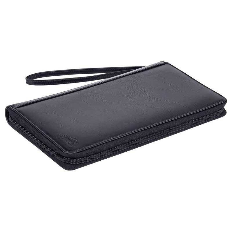 Mancini Casablanca Full Grain Leather RFID Secure Deluxe Passport /
