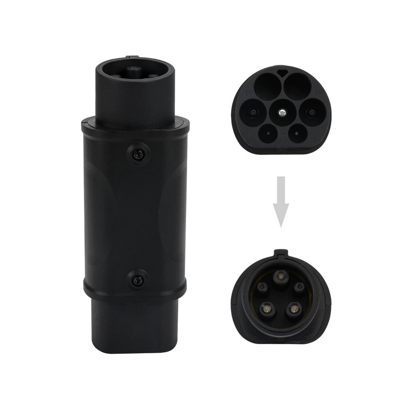 EV Ladekabel Autoladegerät Adapter Typ 2 auf Typ 1, IEC