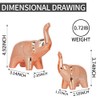 prosfalt A Pair Elephant Statue Home Decor,Modern Style Figurines,Sculpture for