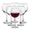 Libbey Vina Red Balloon Wine Glasses, 18.25 Oz Elegant Large