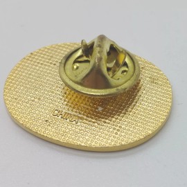 Anchor Steam Beer Enamel Pin San Francisco Brewery Gold & Blue Tone Advertise