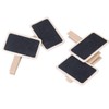 20Pcs Wooden Mini Chalkboard Blackboard with Clip Message Chalk Board