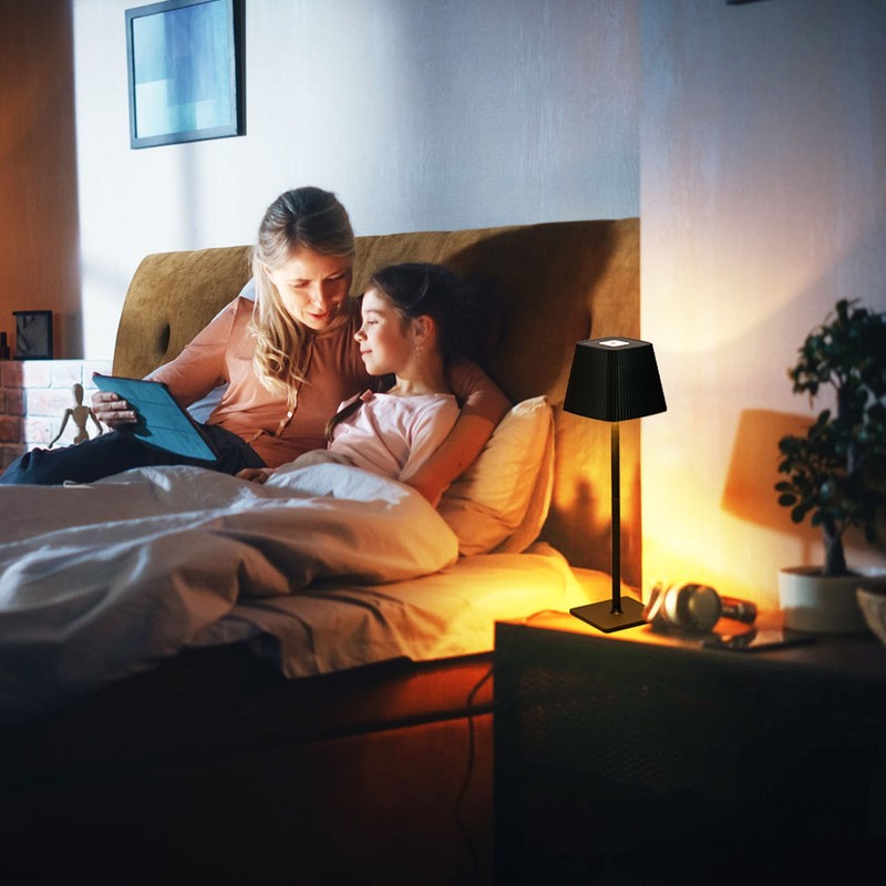Table Lamp 2000mAh Rechargeable Metal Table Light Decorative Modren Desk