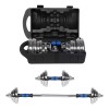 Foünd Sports Kit De Mancuernas Pesas Con Barra Discos Ejercicio