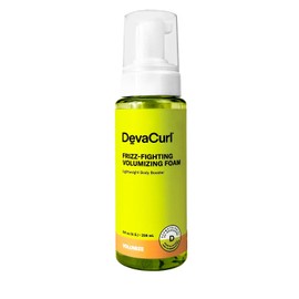 DevaCurl Frizz-Fighting Volumizing Foam Potenciador de volumen ligero | Aporta volumen y cuerpo | Hasta 48 horas de resistencia a la humedad | Para ondas y rizos