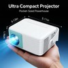 WOLFANG Mini Projector, Home Cinema Projector for Bedroom, Portable 1080P