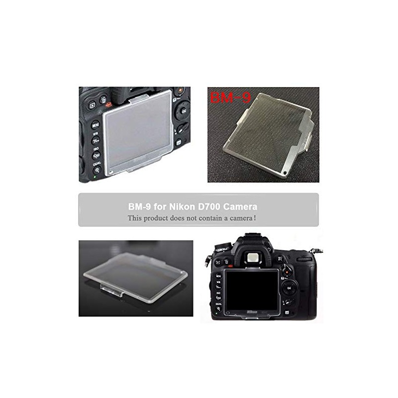 Fire Rock LCD Screen Cover Protector Replace BM-9 for Nikon