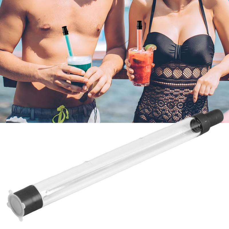 Shot Straw Leakproof Plastic Silicone Shot Straw Tube Reusable Portable