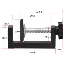 Loopunk Clamp Metal Fittings, U-Shaped Bracket Clamp, C-Shape, Fixing Bracket, Set, Cabinet, Fixing, Rustproof, Durable, Maximum Opening, 2.2 inches (57 mm), Woodworking Clamp, DIY Tools, Welding,