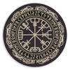 2 x 10cm Viking Magical Runic Compass Vinyl Stickers -