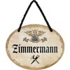 schilderkreis24 Tin Sign "Carpenter" Decorative Gift Idea Man 18 x