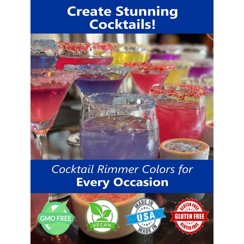 Snowy River Cocktail Sugar (Royal Blue) -1lb