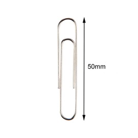 FUDAO FAMILY Pack of 200 Large 50mm Nickel Plated Paper Clips Corrosion Resistant Ideal for Sorting and Fixing Documents