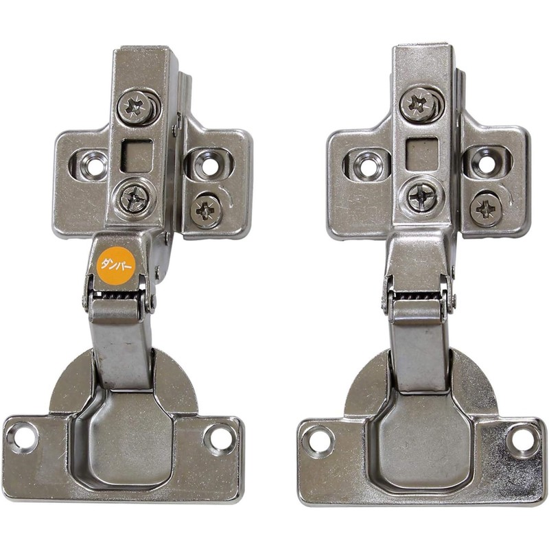 Wake Sangyo NS-4072 C+D Sliding Hinges Inset with Damper Silver