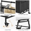 Hoctieon 3 Section Laundry Sorter Cart with Ironing Board, Laundry