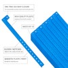 Ouchan Plastic Wristbands Neon Blue - 500 Pack Wristbands for