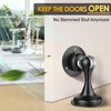 Black Magnetic Stainless Steel Door Stopper – Wall & Floor