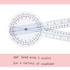 Goniometer 12 inch 360° Clear Protractor Physical Therapy, for Medical