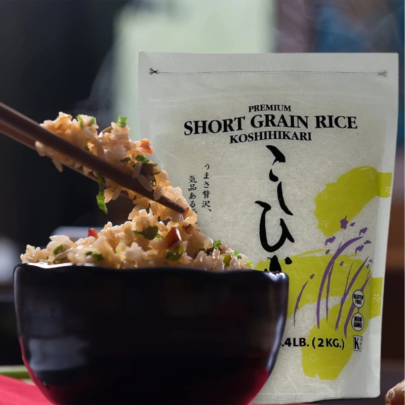 Shirakiku 4.4 Pound Koshihikari Short Grain Sushi Rice Premium Quality