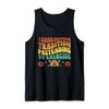 Funny Running Turkey Trot Squad Thanksgiving Fall Saying Tank Top