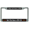 DD-214 Chrome License Plate Frame