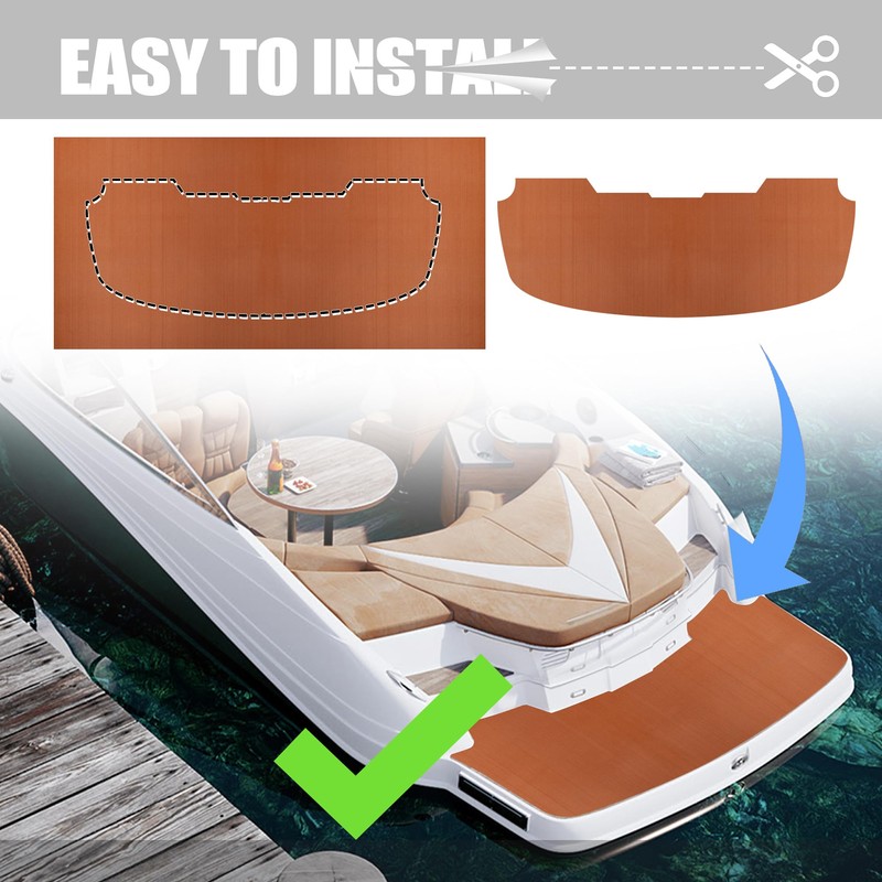 Fullfire Boat Flooring Eva Foam Decking Sheet, Brown Marine Boat