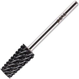 PANA Tapered Barrel Carbide 3/32" Shank Size - (Black, Coarse Grit) - Fast remove Acrylic or Hard Gel Nail Drill Bit for Manicure Pedicure Salon Professional or Beginner