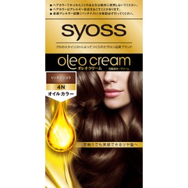 Syoss Oleo Cream, Hair Color, Salon Quality, Dye for White Hair, Bonus Item Included, 4N Rich Chocolat