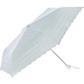 Moonbat Beauty Shield Folding Umbrella, Large Flower, Parasol, First Grade Light Blocking, Rain or Shine, Cute, Stylish, Women's Light Green, Rib Length: Approx. 19.7 inches (50 cm), green (light